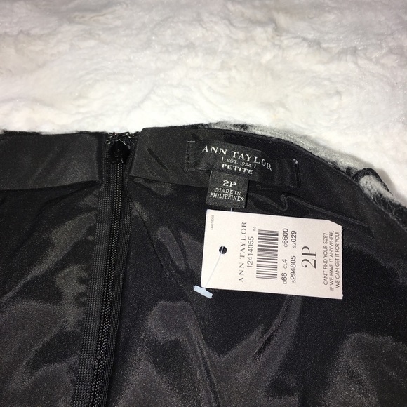 Ann Taylor Wool Zebra Print Skirt NWT Size 2P - Picture 5 of 8